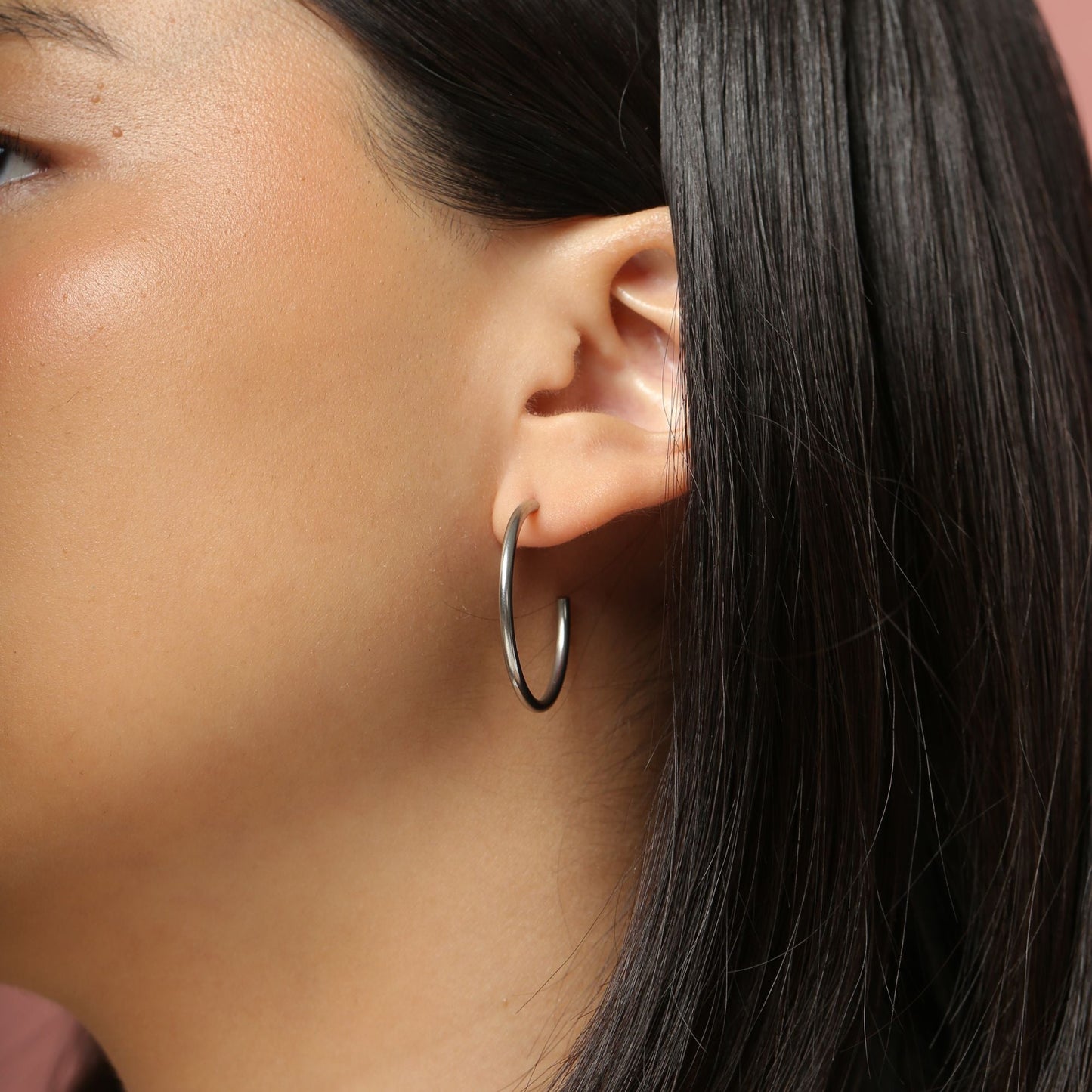 Agostina Silver Hoops