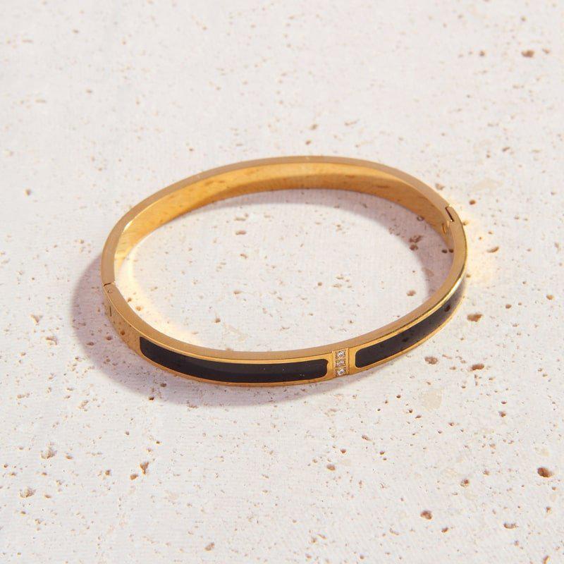 Julieta Black Bangle