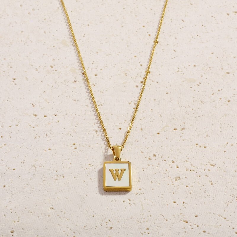 Shell Letter Necklaces
