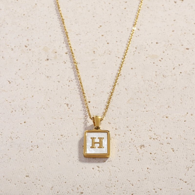 Shell Letter Necklaces