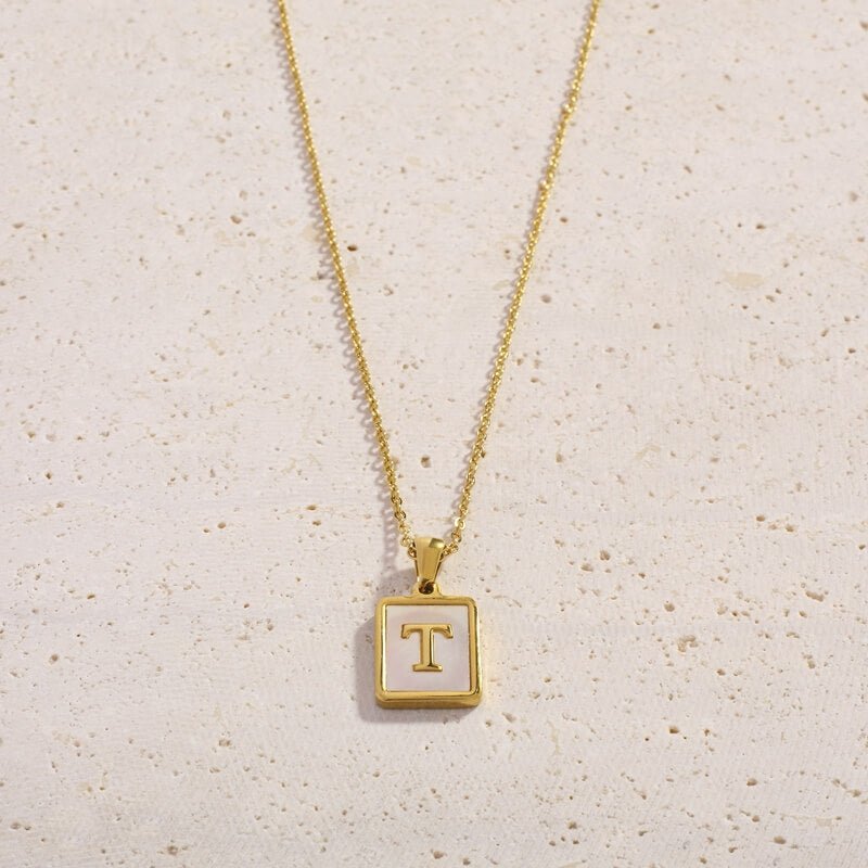 Shell Letter Necklaces