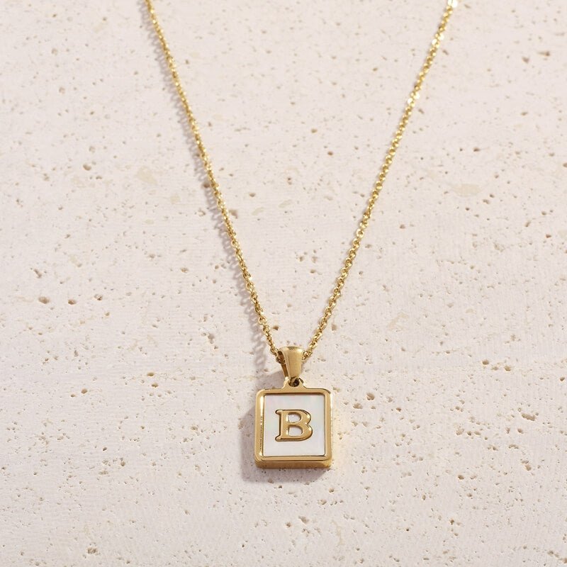 Shell Letter Necklaces