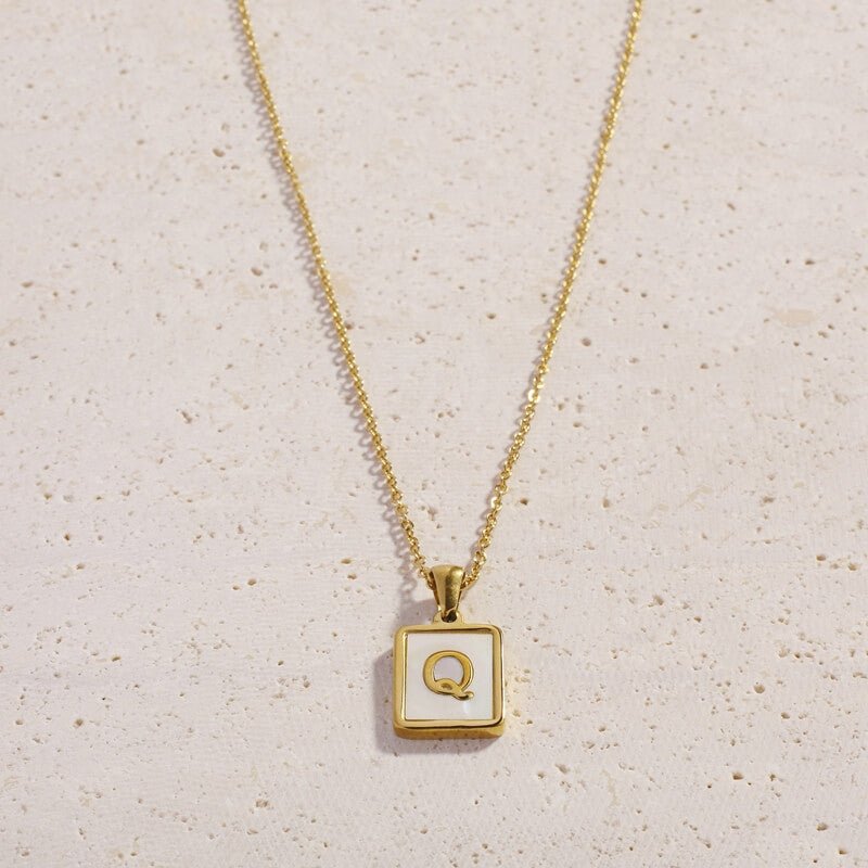 Shell Letter Necklaces