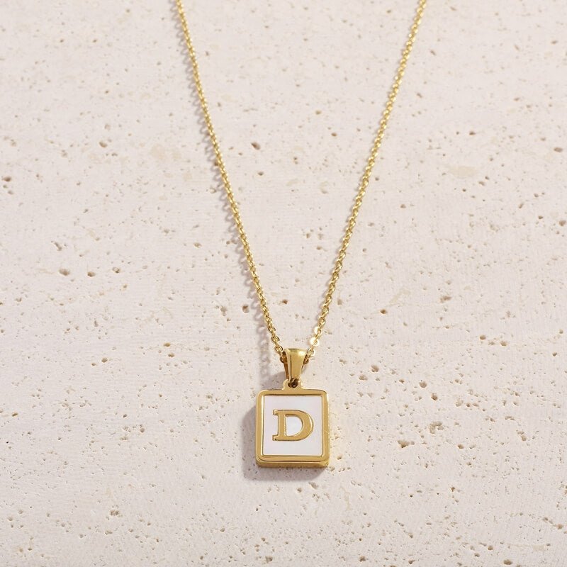 Shell Letter Necklaces