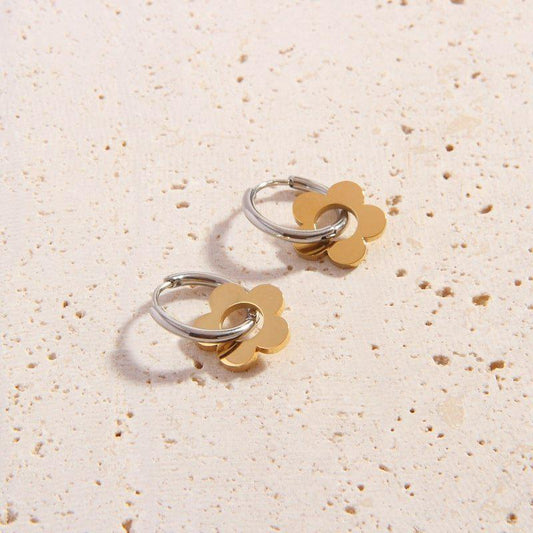 Silver Delfina Hoops