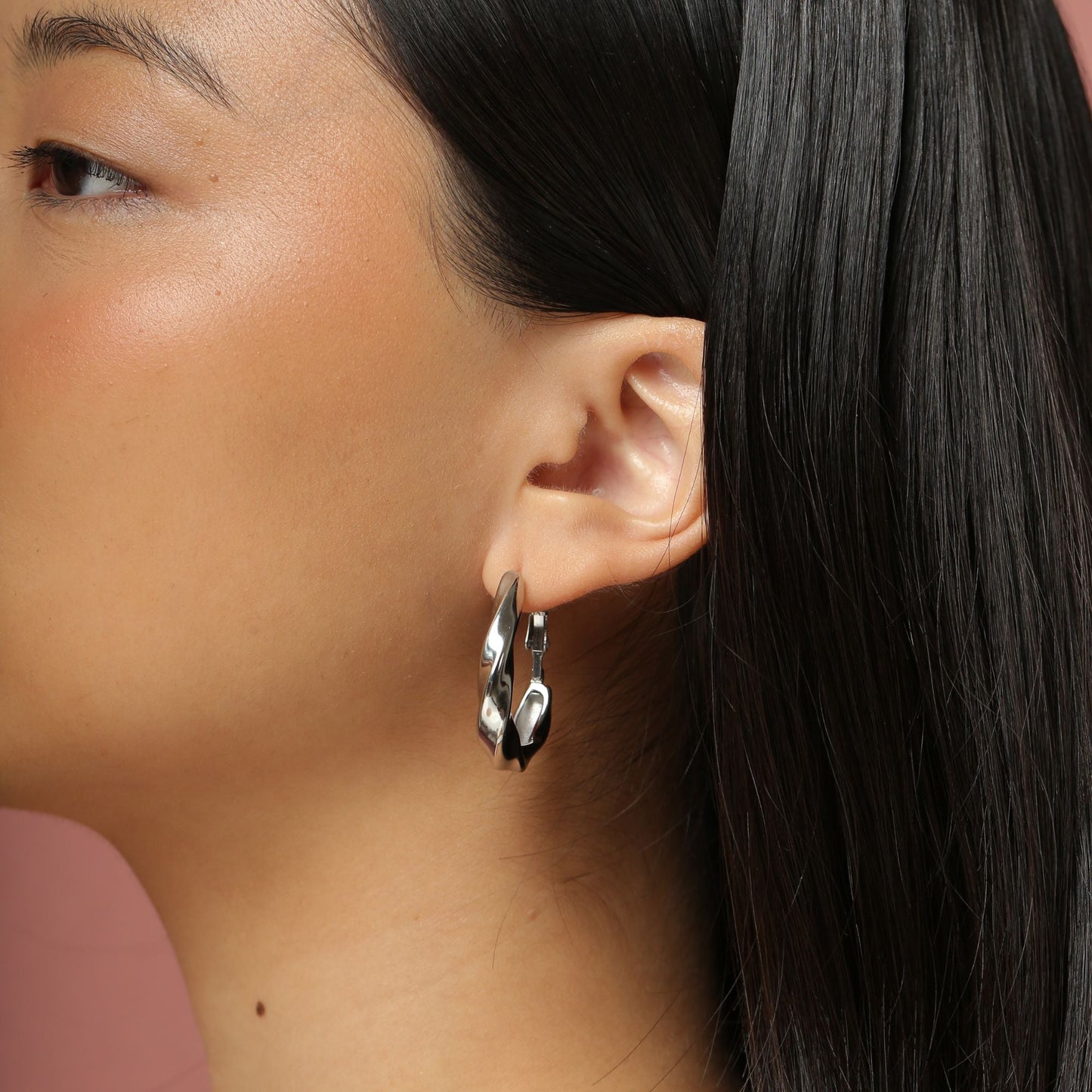 Silver Fia Hoops
